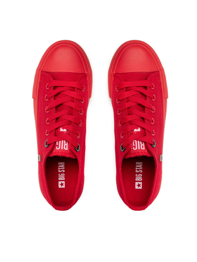 Big Star Shoes Plátenky Big Star Shoes AA274007 Červená