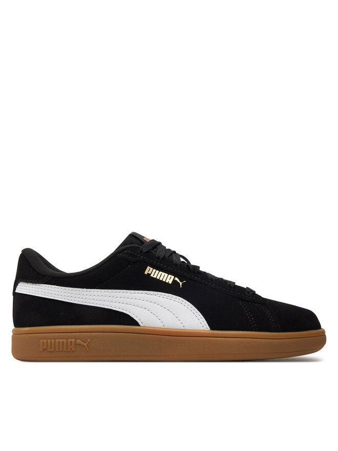 Black and gold puma sneakers 2025