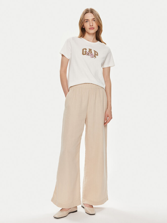 Gap Gap Marškinėliai 878165-00 Balta Regular Fit