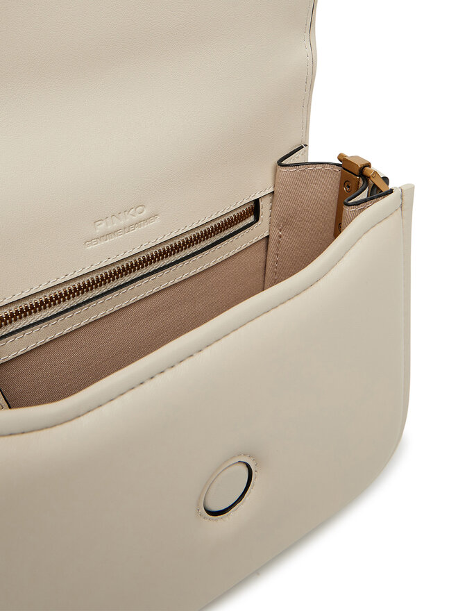 PINKO Дамска чанта PINKO Love Box Bag Fl Mini 104297 A26L Екрю