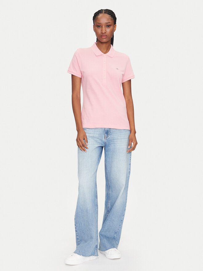 Gant Gant Poloshirt Sheild 4200870 Rosa Slim Fit