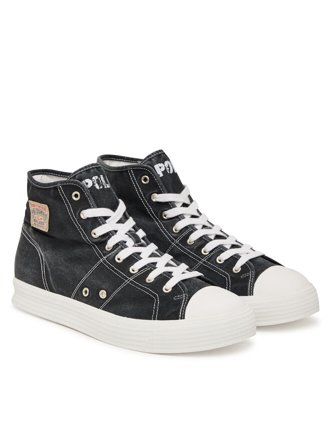 Polo Ralph Lauren Sneakers aus Stoff Polo Ralph Lauren Ayers Mid Sk Ltl 809P07628003 Schwarz