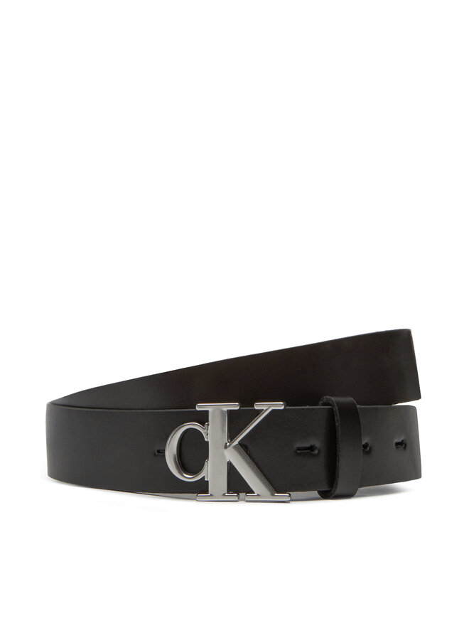 Calvin Klein Ženski remen Calvin Klein Monogram Plaque Buckle 30Mm LV04K7018G Crna