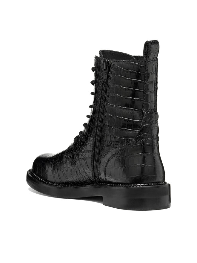 Geox Schnürschuhe Geox D Serilda D46WYG 40 C9999 Schwarz