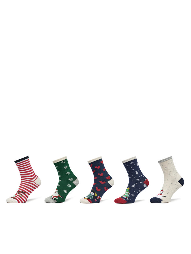 ONLY 5 pares de calcetines altos para mujer ONLY Christmas 15302304 De color