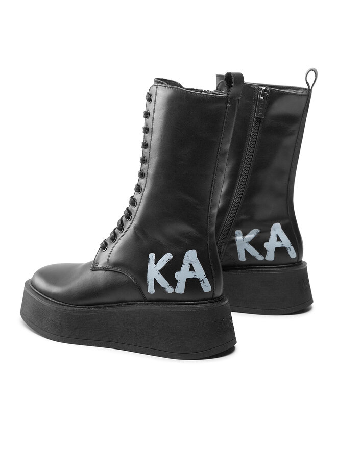 KARL LAGERFELD Polokozačky KARL LAGERFELD KL42475 Černá