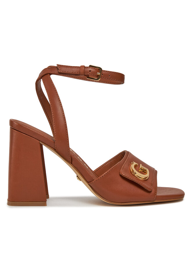 Guess Sandály Guess Kernara FLJKRN LEA03 Hnědá