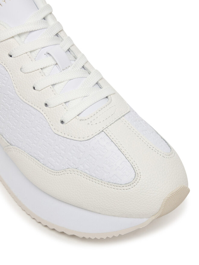 Tommy Hilfiger Sneakers Tommy Hilfiger Th Chic Monogram Runner FW0FW09464 Weiß