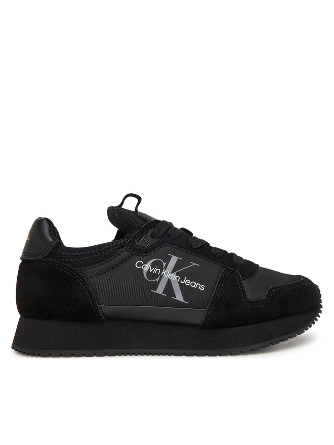 Calvin Klein Jeans Sneakers Calvin Klein Jeans Runner Sock Laceup Ny-Lth Wn YW0YW00840 Nero