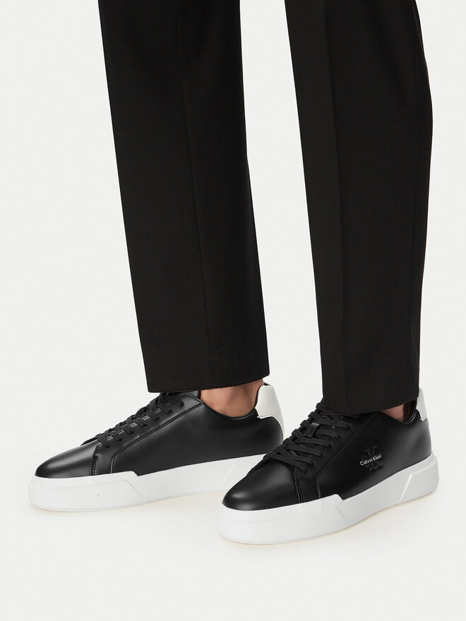Calvin Klein Sneakers Calvin Klein Chunky Cupsole Laceup Lth YM0YM01344 Schwarz