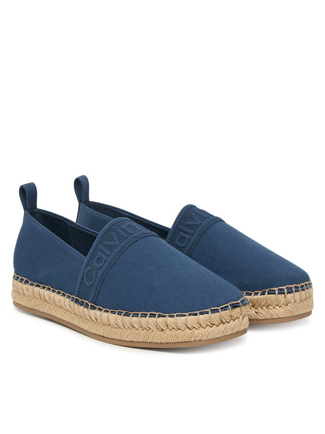 Calvin Klein Espadrilles Calvin Klein Oblique Espadrille Webbing HW0HW02934 Blau