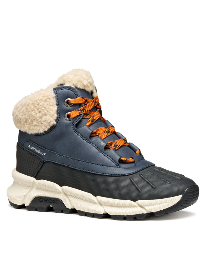 Geox Gležnjarji Geox J Flexyper Plus J56LCB 0ME50 C4218 D Mornarsko modra