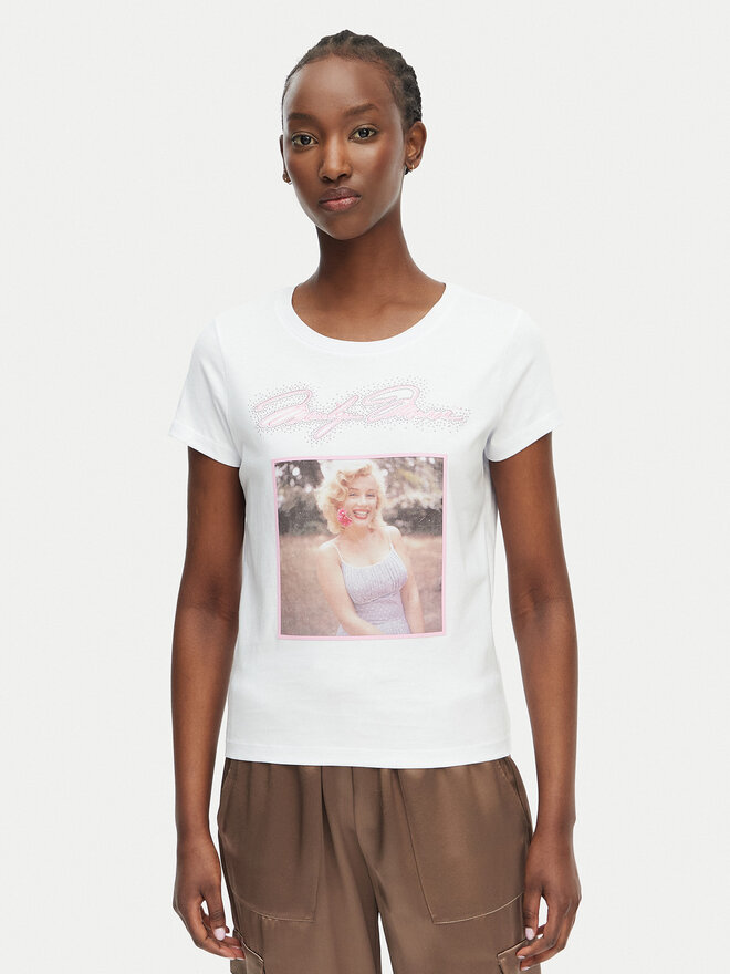 Guess Guess T-Shirt W6BI51 K6658 Weiß Regular Fit