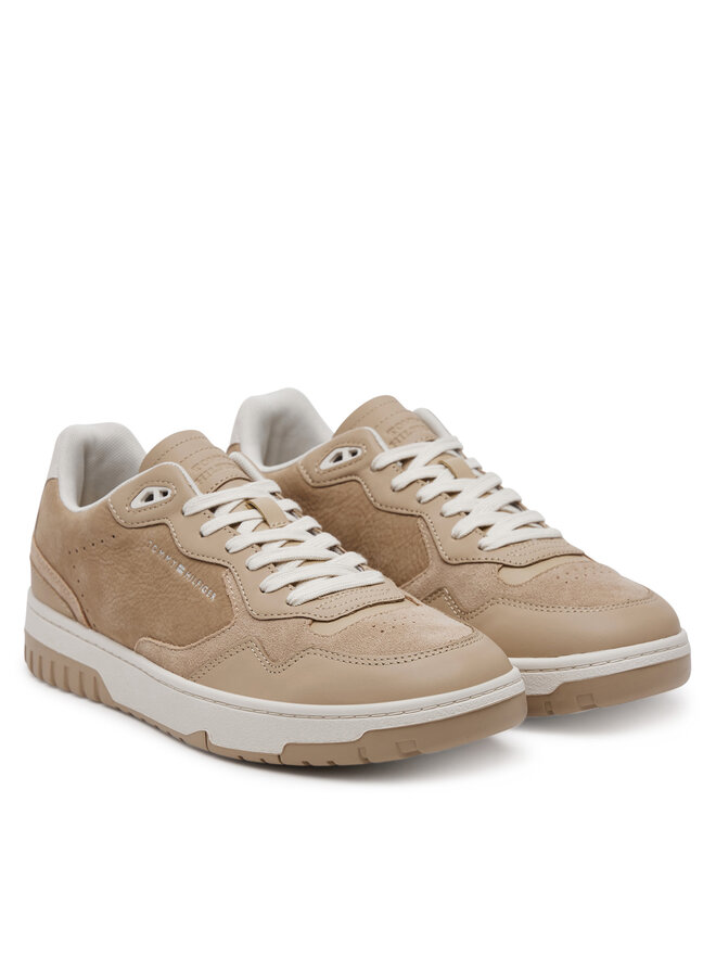 Tommy Hilfiger Sportcipők Tommy Hilfiger Th Basket Better Premium Mix FM0FM05417 Bézs