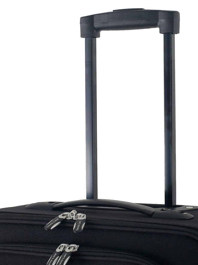 Semi Line Μεσαία Βαλίτσα Semi Line T5679-2 Μαύρο