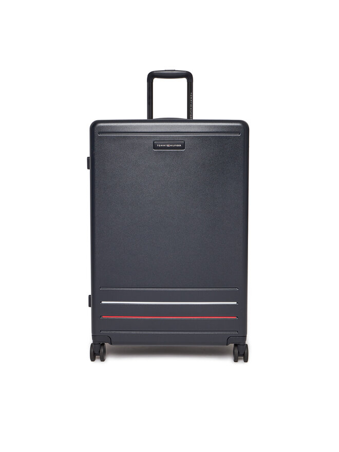 Tommy Hilfiger Valiză mare Tommy Hilfiger AU0AU01975 Negru