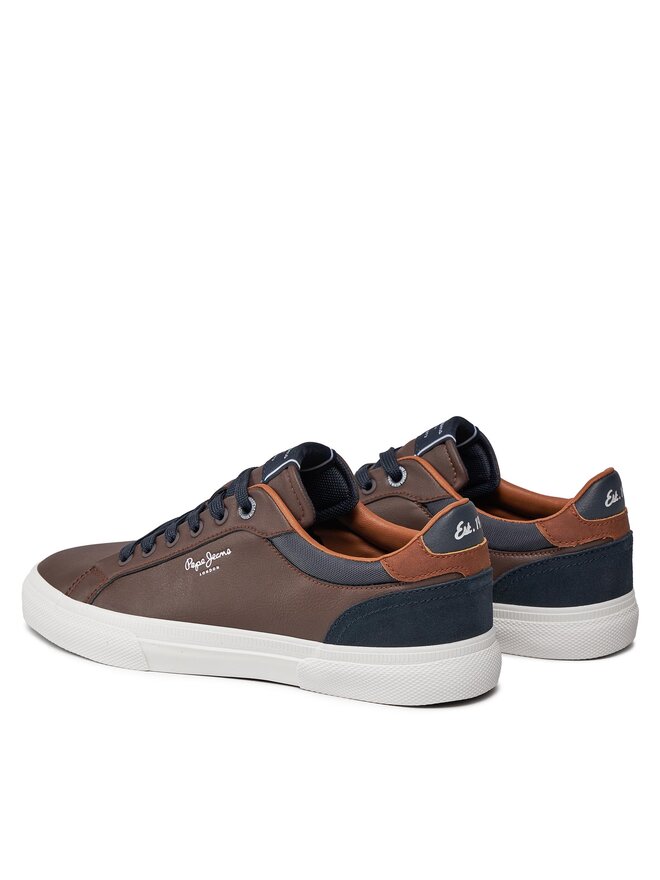 Pepe Jeans Sneakersy Pepe Jeans PMS30839 Brązowy