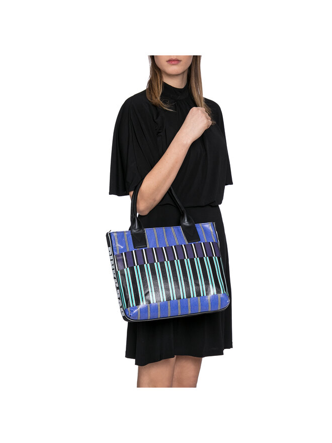 PINKO Ročna torba Pinko Bavosa Shopping Piccola PE 18 PLT01 1H20DX Y4CV Mornarsko modra