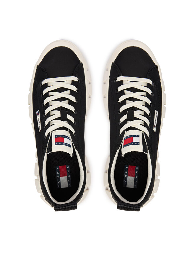 Tommy Jeans Sneakers Tommy Jeans Tjw Flatform Chunky Sneaker EN0EN03036 Schwarz