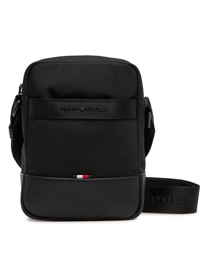 Tommy Hilfiger Τσαντάκι Tommy Hilfiger Th Nylon Travel Mini Reporter AM0AM13472 Μαύρο