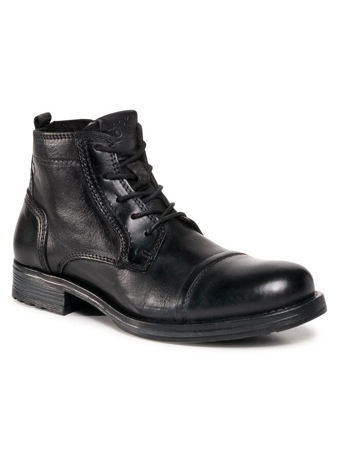 Jack & Jones Чоботи Jack & Jones Jfwrussel Mid 12175957 Чорний
