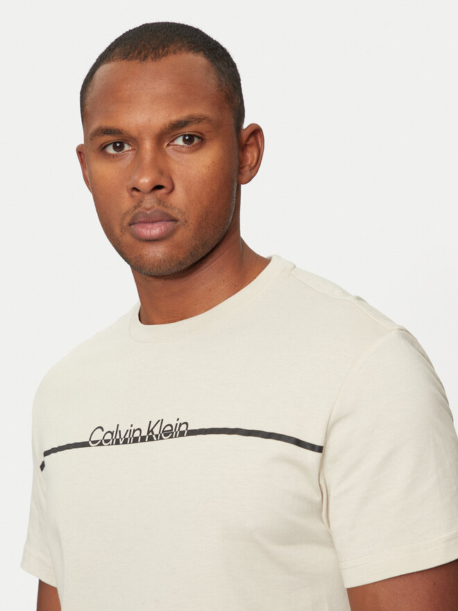 Calvin Klein Calvin Klein Camiseta K10K113802 Beis Regular Fit