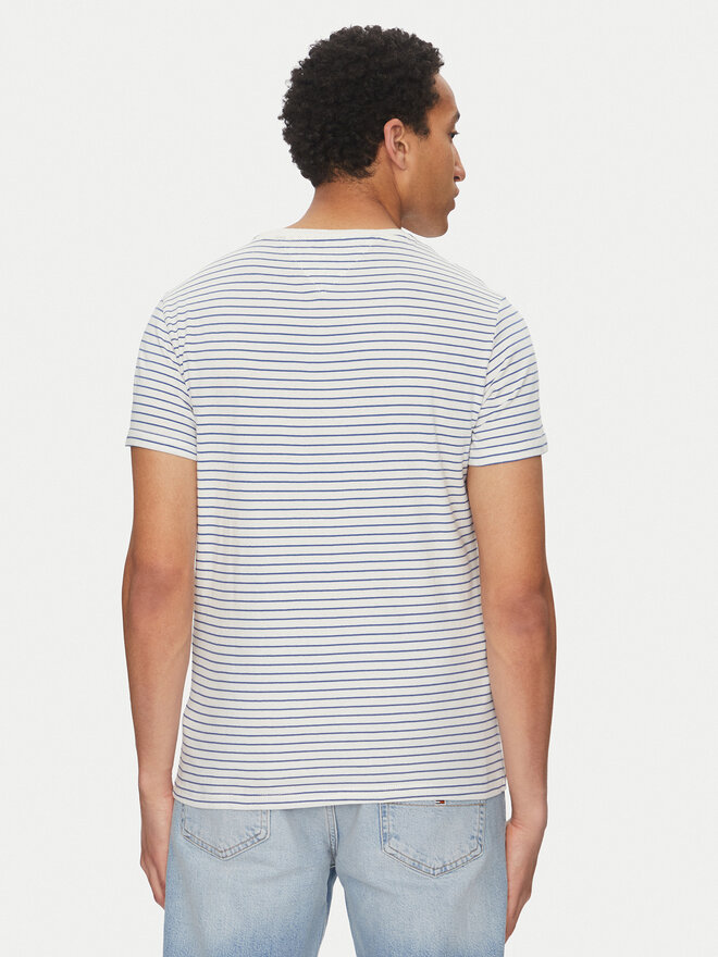 Tommy Jeans Tommy Jeans Marškinėliai DM0DM20377 Mėlyna Slim Fit