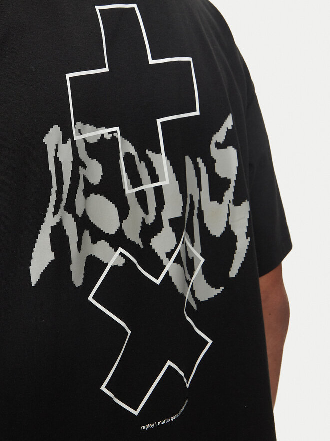 REPLAY Replay T-Shirt MMG350.000.23454 Μαύρο Oversize