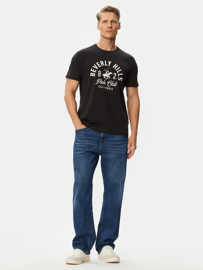 Beverly Hills Polo Club Beverly Hills Polo Club Футболка P-SS26M-TS1290 Чорний Regular Fit