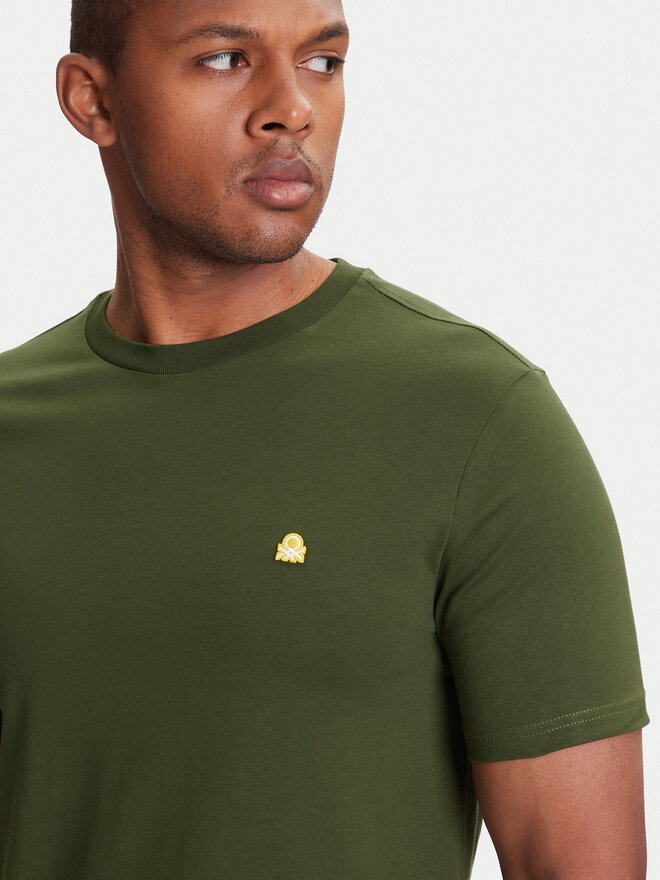 United Colors Of Benetton United Colors Of Benetton Camiseta 3MI5J1AF7 Verde Regular Fit