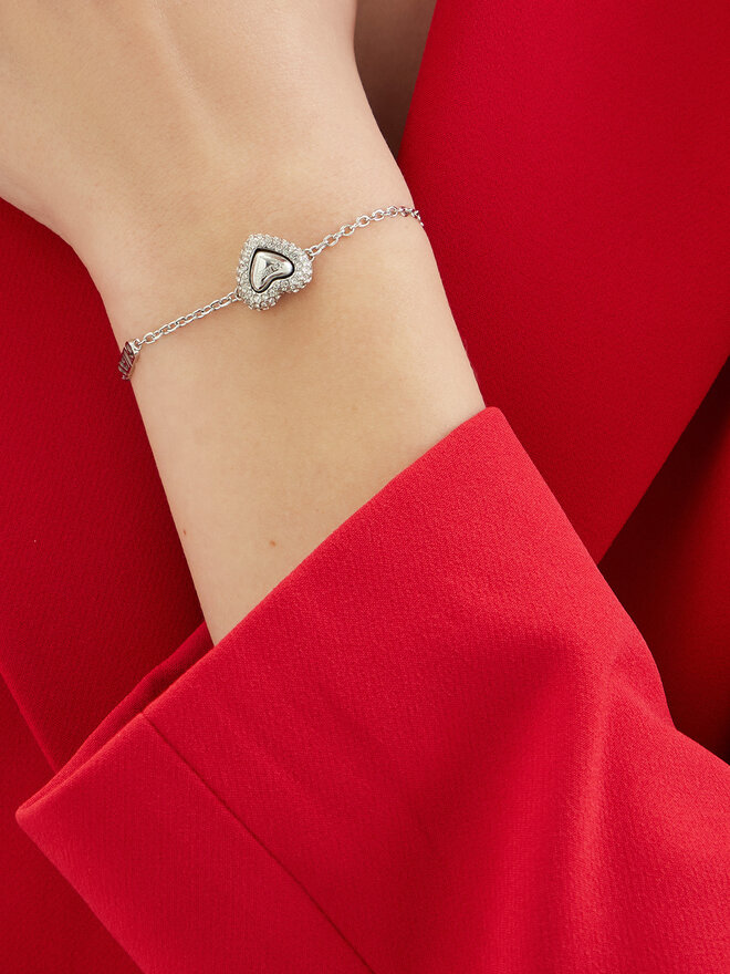 Guess Bransoletka Guess JUBB05 022JW Srebrny