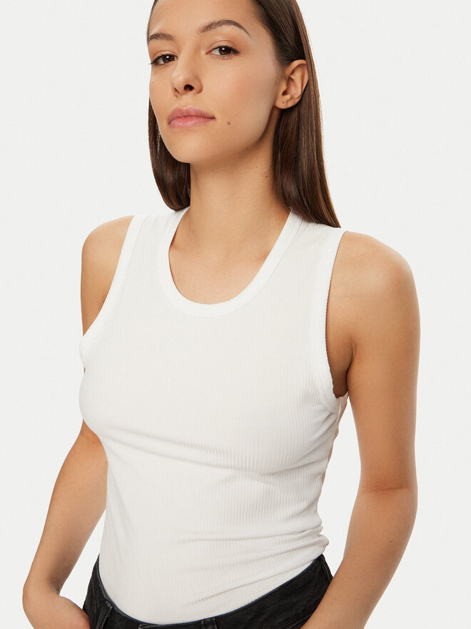 Calvin Klein Calvin Klein Top K20K208054 Blanco Slim Fit