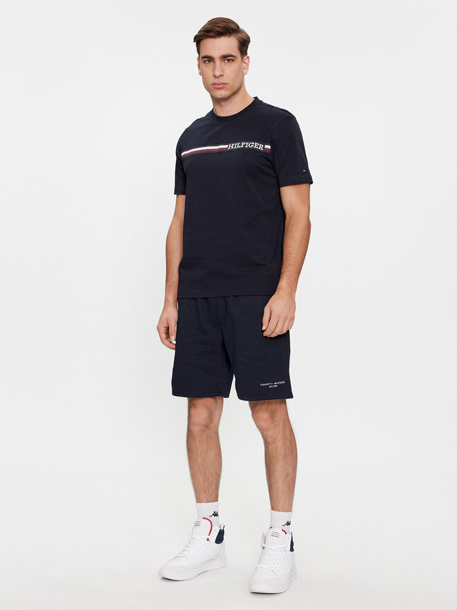 Tommy Hilfiger Tommy Hilfiger Majica Monotype MW0MW33688 Mornarsko modra Regular Fit