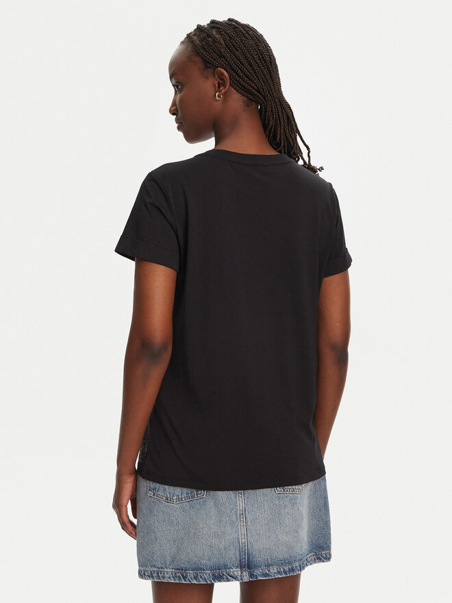Liu Jo Sport Liu Jo Sport T-shirt TA5180 JS923 Crna Regular Fit