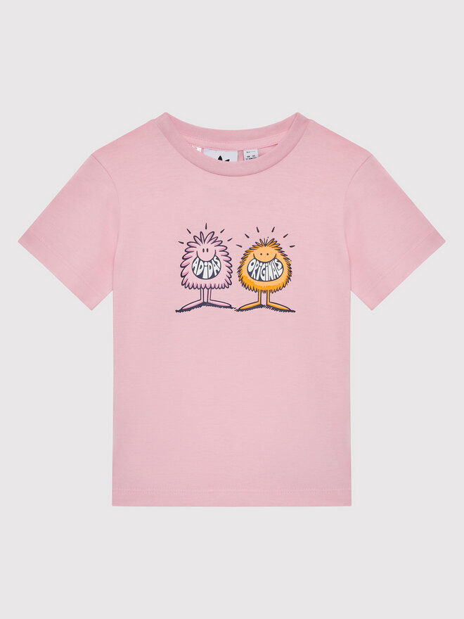 adidas adidas Σετ t-shirt και αθλητικό σορτς KEVIN LYONS HC1985 Ροζ Regular Fit