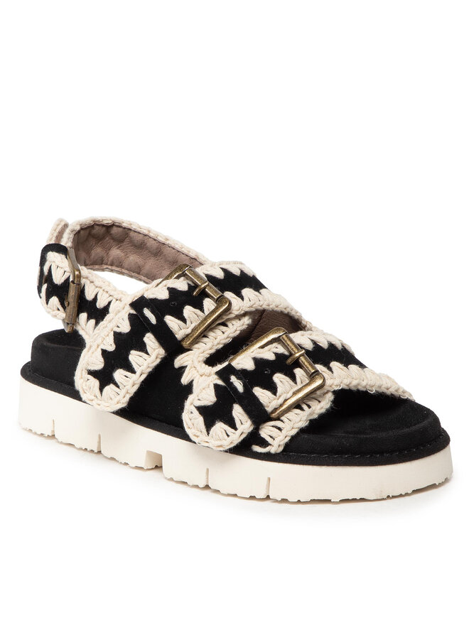 Mou Sandalias Mou New Bio # 02-With Buckles SW461003A Negro