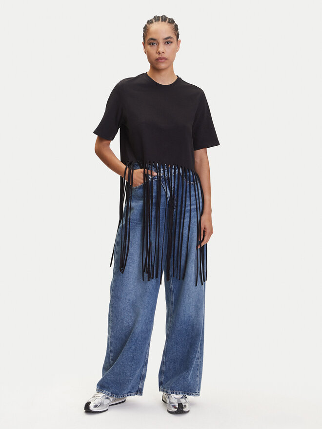 ONLY ONLY Marškinėliai Zinna 15325262 Juoda Regular Fit