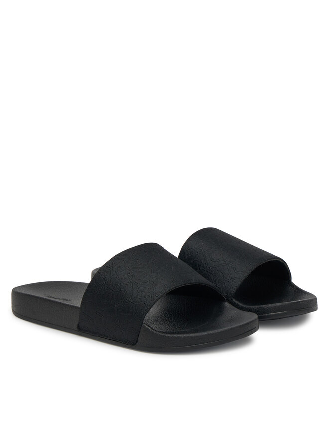Calvin Klein Klapki Calvin Klein Pool Slide - Jacq HW0HW02420 Czarny