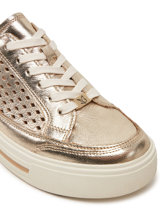 Caprice Sneakersy Caprice 9-23719-44 Złoty