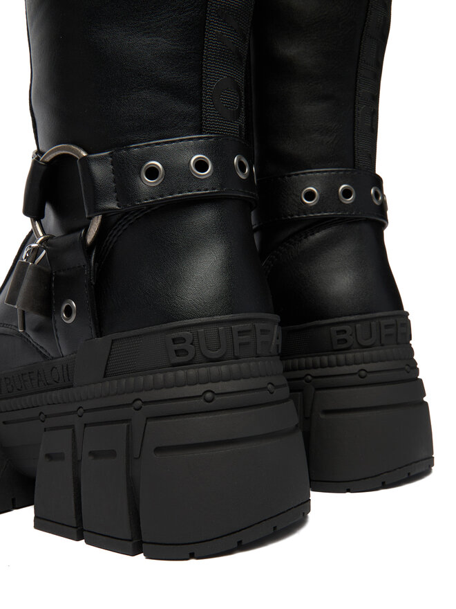 Buffalo Чоботи Buffalo Gospher Biker Hi 1270131 Чорний