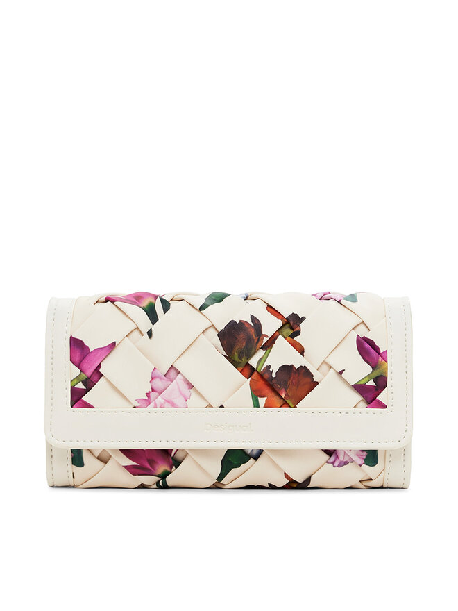 Desigual Velika ženska denarnica Desigual 25SAYP14 Écru