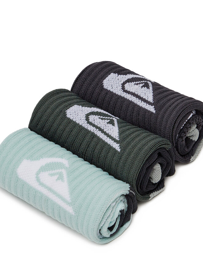 Quiksilver Довгі шкарпетки Quiksilver AS_QUIKSILVER_103Z_SS25 (3-PACK) Зелений