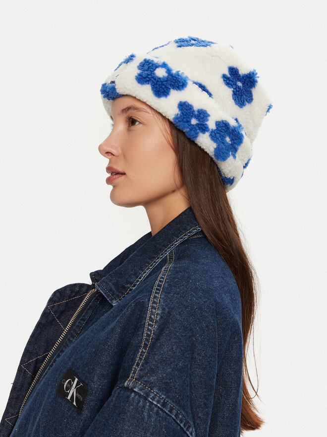 Kangol Czapka Kangol Floral Fleece Beanie K5421 Biały