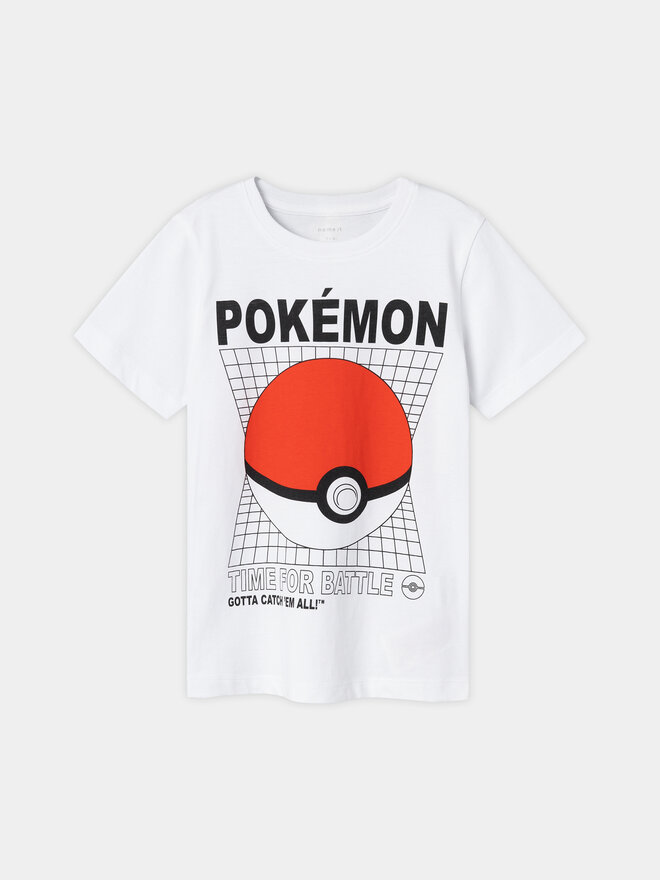 NAME IT NAME IT Camiseta POKEMON 13230851 Blanco Regular Fit