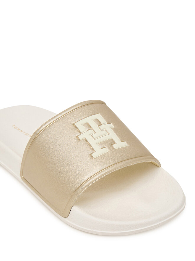 Tommy Hilfiger Pantoletten Tommy Hilfiger T3A0-34322-1367 Goldfarben