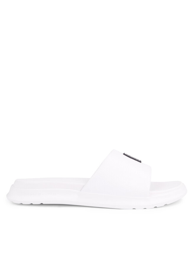 Tommy Hilfiger Pantoletten Tommy Hilfiger Dual Density Th Pool Slide FM0FM05016 Weiß