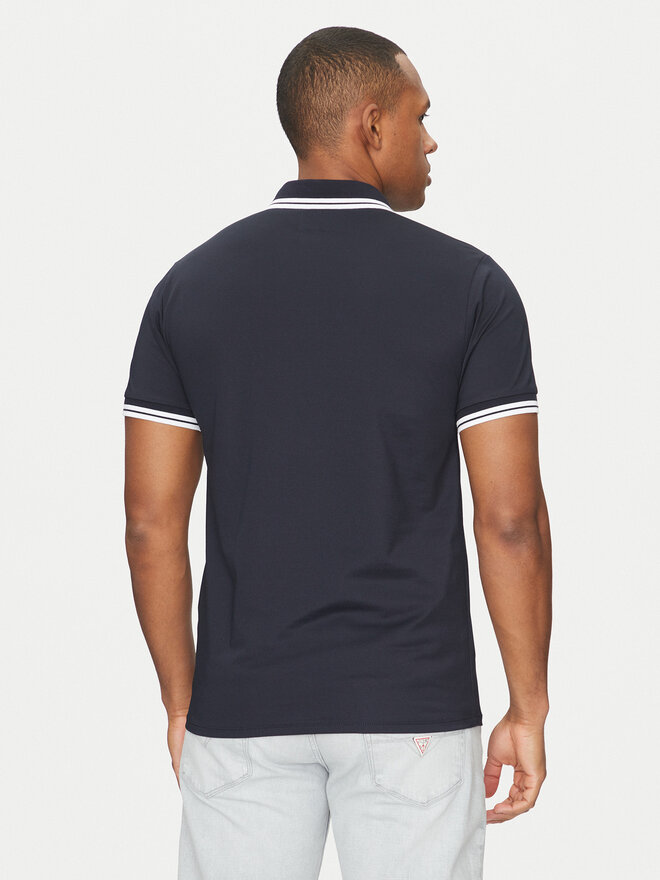 Guess Guess Marškinėliai M2GP34 KARS0 Tamsiai mėlyna Regular Fit