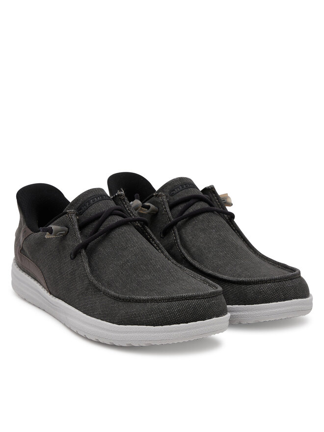 Skechers Mokasíny Skechers Melson-Coronado 210959/BKGY Černá