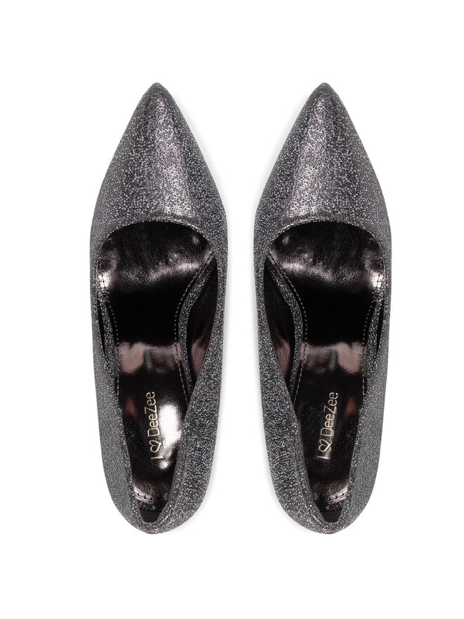 DeeZee High Heels DeeZee GLAB2-4503-1 Silberfarben