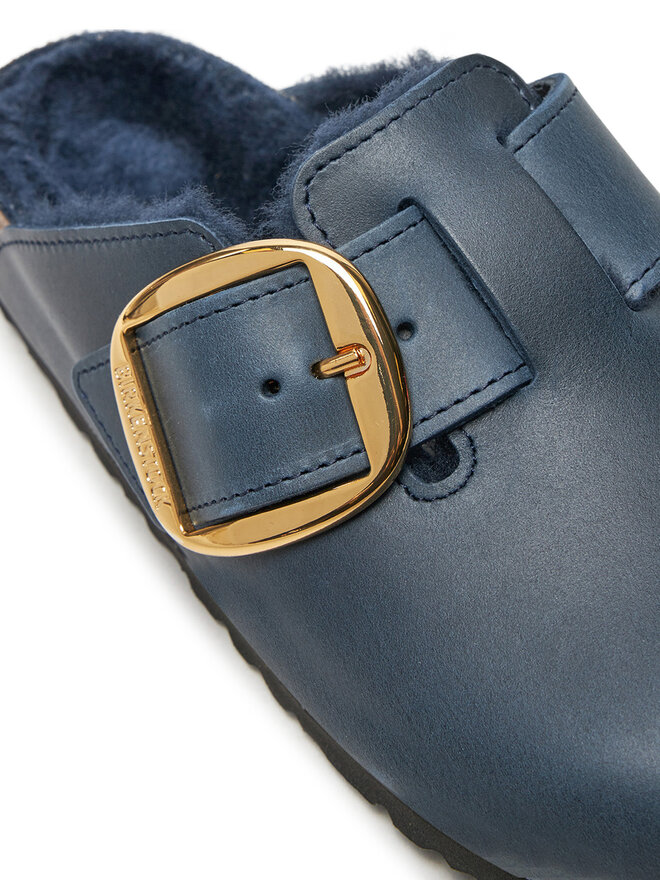 Birkenstock Papucs Birkenstock Boston Bb Shearling Leoi 1028014 Sötétkék
